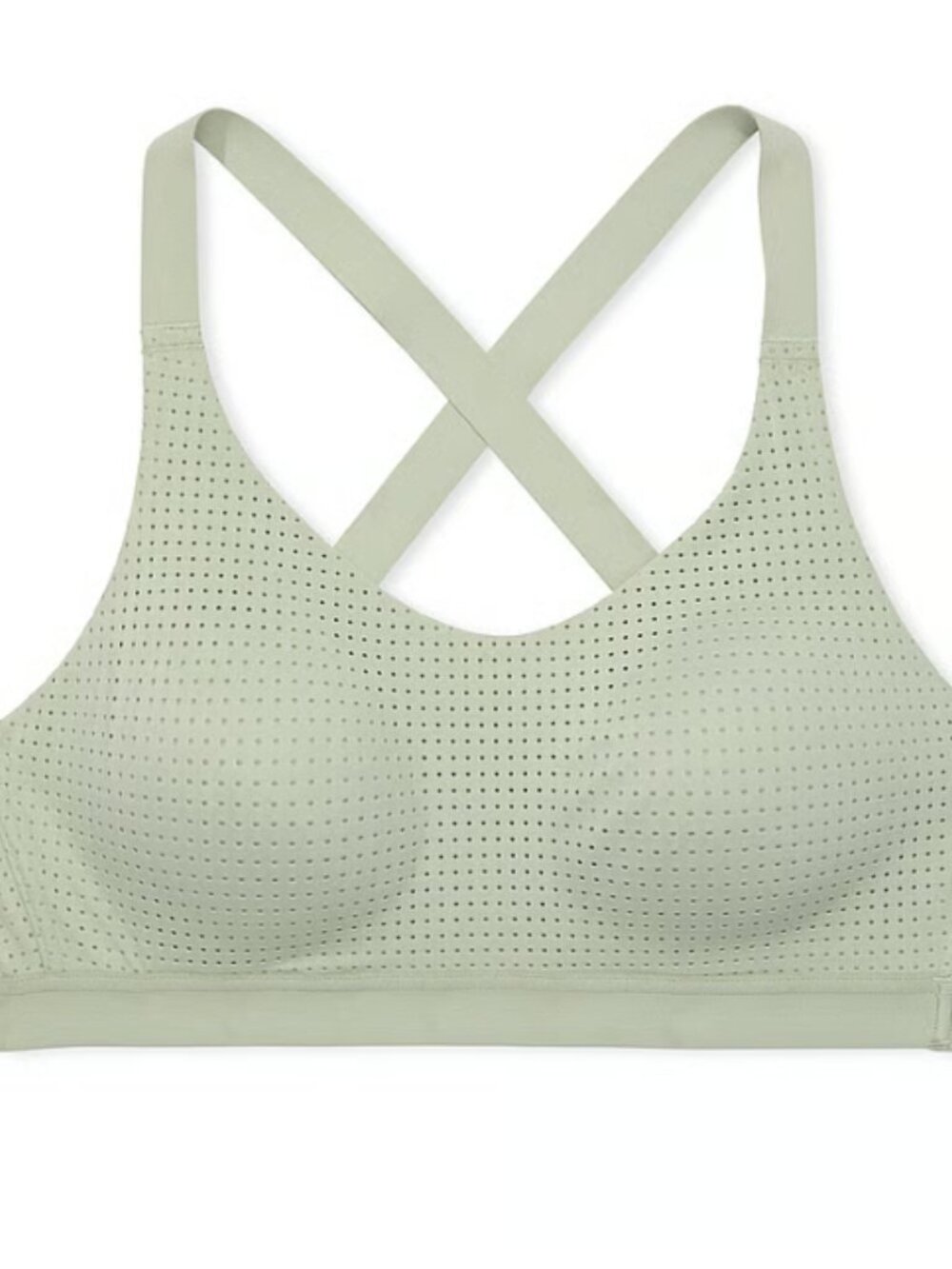 Victoria’s Secret lightweight mesh sports bra soft green